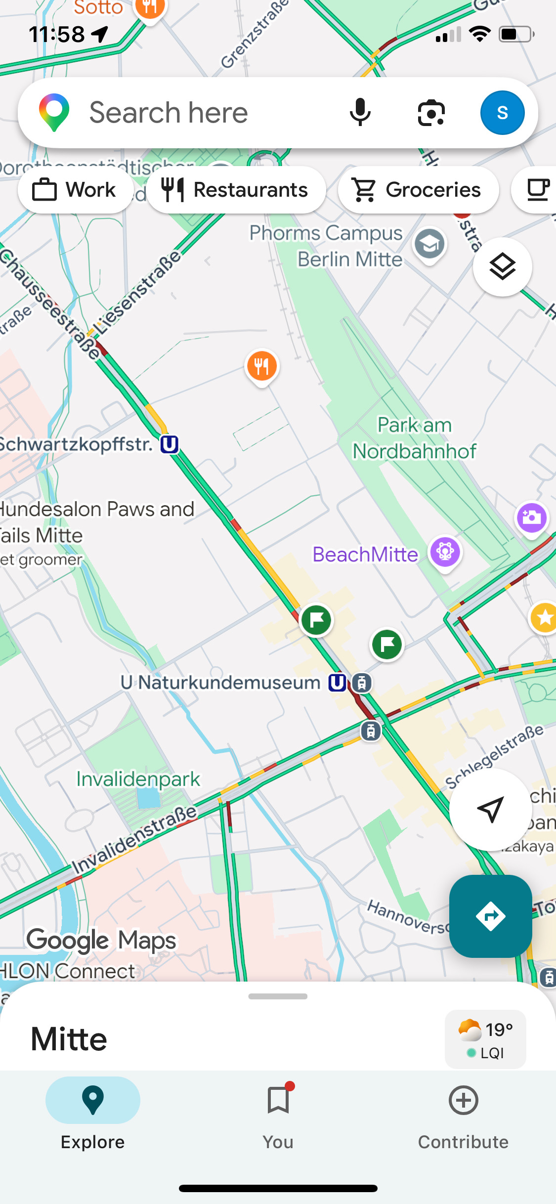 Google Maps navigation home
