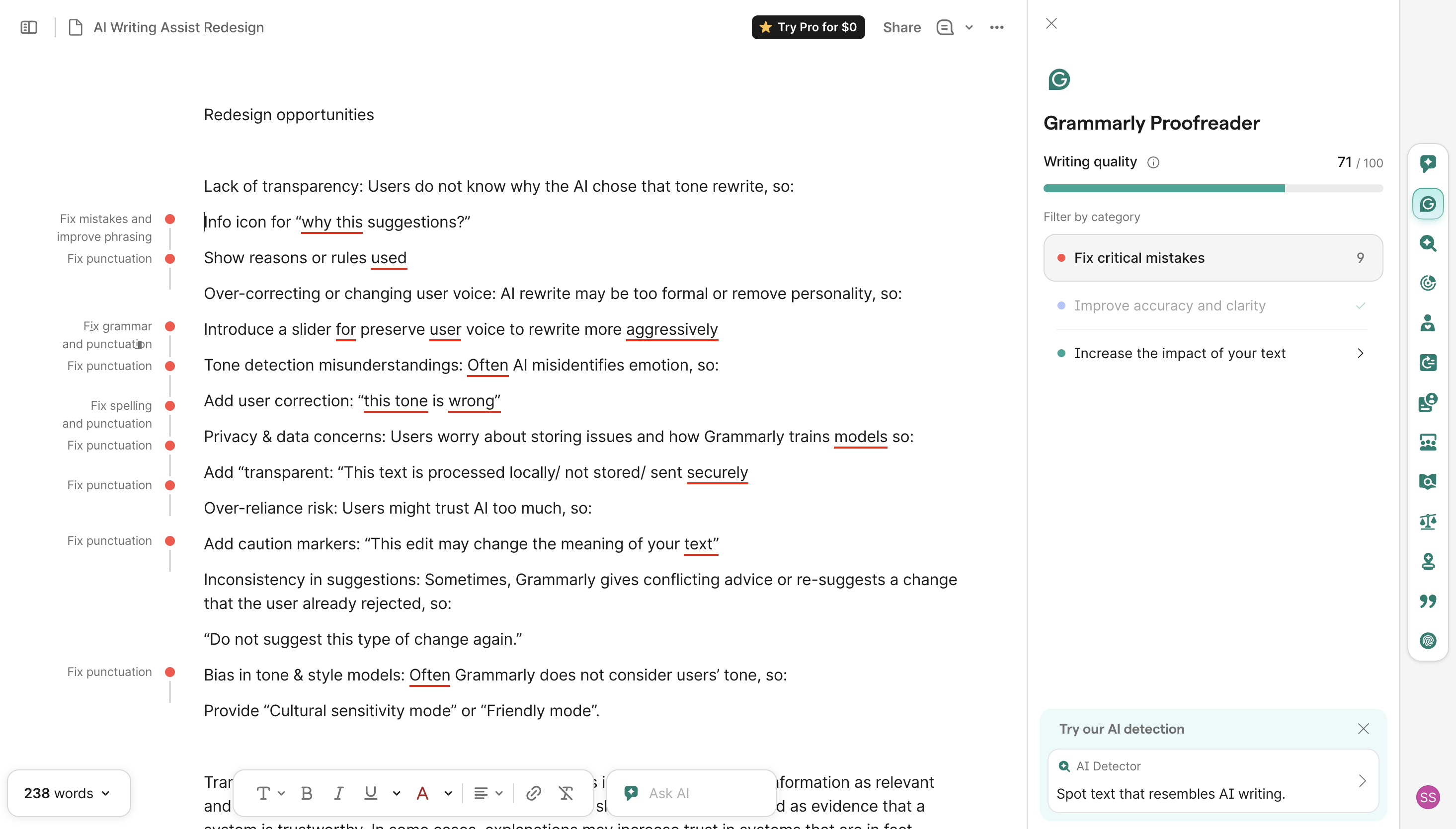 Grammarly home
